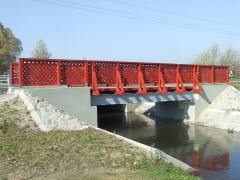 Császárvíz kerékpáros híd tervezése