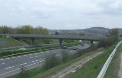 M3 autópálya 18+570 km sz. lévő híd ütközés utáni célvizsgálata